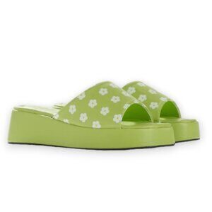 Cult Avenue Daisy Chain Mule Lime Daisy